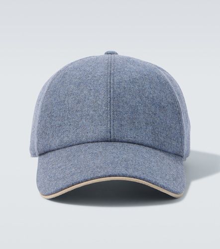 Cappello da baseball in lana, seta e cashmere - Eleventy - Modalova