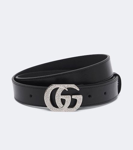 GG Marmont embellished leather belt - Gucci - Modalova