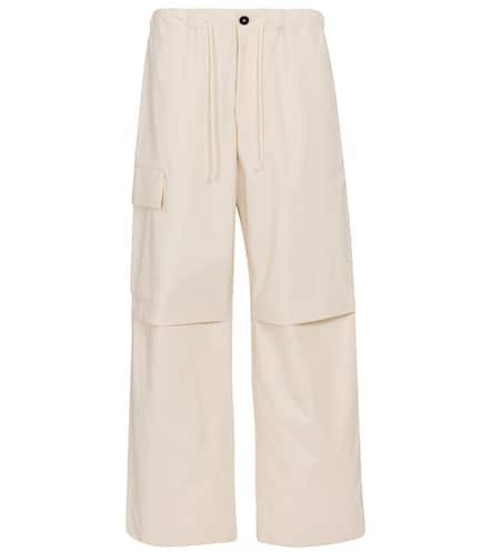 High-rise wide-leg cotton pants - Jil Sander - Modalova