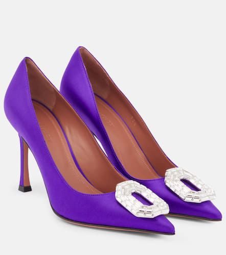 Amina Muaddi Camelia satin pumps - Amina Muaddi - Modalova