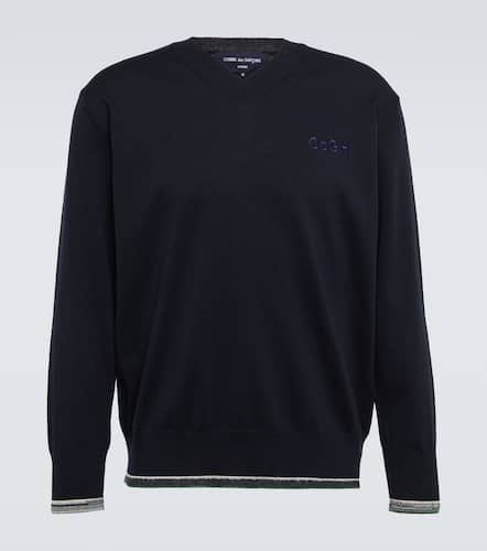 Comme des GarÃ§ons Embroidered cotton sweatshirt - Comme des Garcons Homme - Modalova