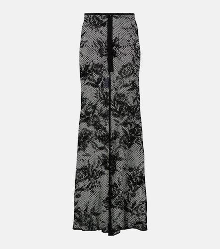 Alaïa Gonna lunga in mesh con stampa - Alaia - Modalova
