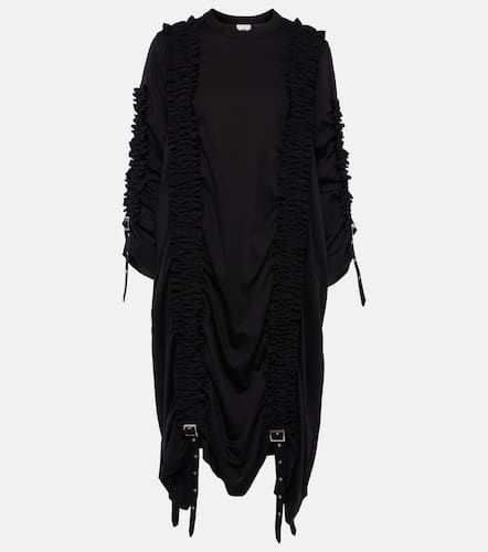 Vestido midi de algodón fruncido - Noir Kei Ninomiya - Modalova