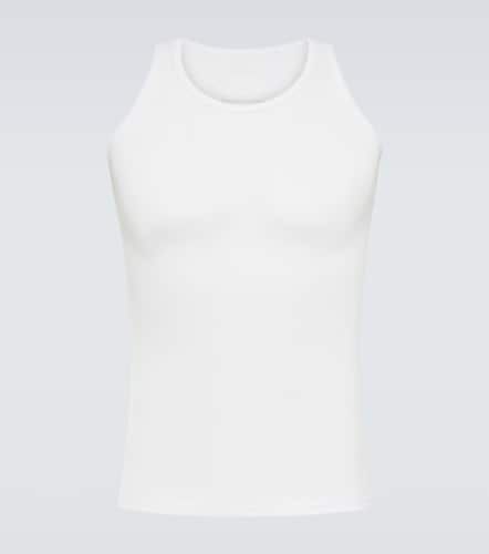 Ribbed-knit cotton and silk tank top - Maison Margiela - Modalova