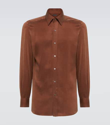 Camicia in charmeuse di seta - Tom Ford - Modalova