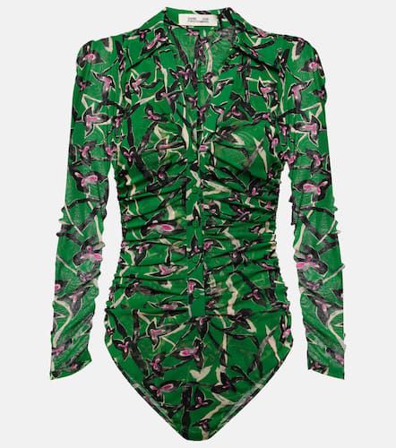 Giorgi printed mesh bodysuit - Diane von Furstenberg - Modalova