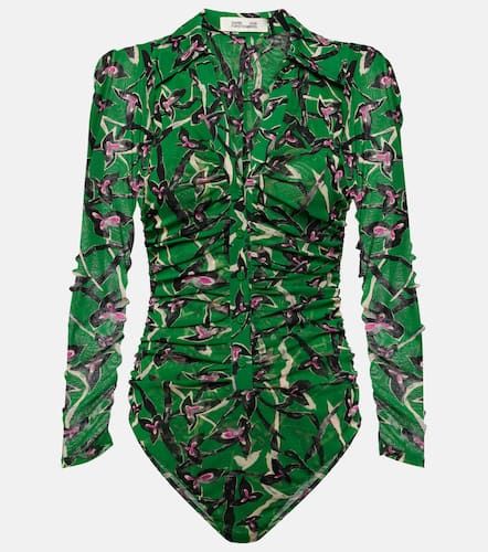 Giorgi printed mesh bodysuit - Diane von Furstenberg - Modalova