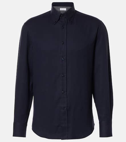 Cotton-blend shirt - Brunello Cucinelli - Modalova