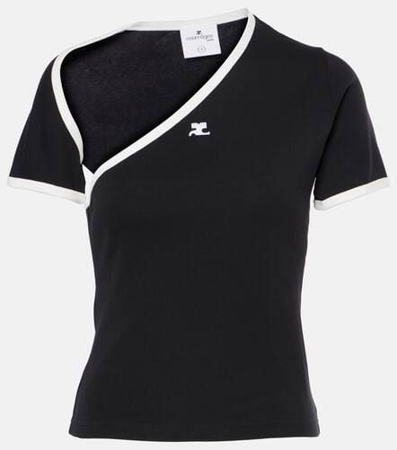 CourrÃ¨ges Asymmetric cotton T-shirt - Courreges - Modalova