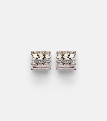 Pendientes Rondelle de oro blanco de 18 ct con diamantes - Suzanne Kalan - Modalova