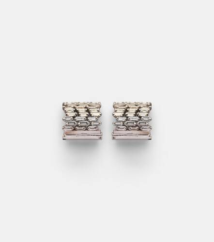 Rondelle 18kt white gold earrings with diamonds - Suzanne Kalan - Modalova