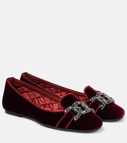 Mocassini Kate in velluto con cristalli - Tod's - Modalova