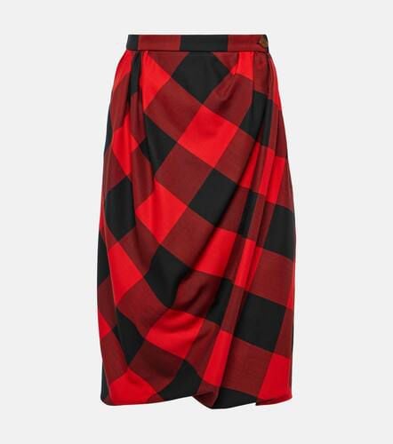 Drunken Drape virgin wool midi skirt - Vivienne Westwood - Modalova