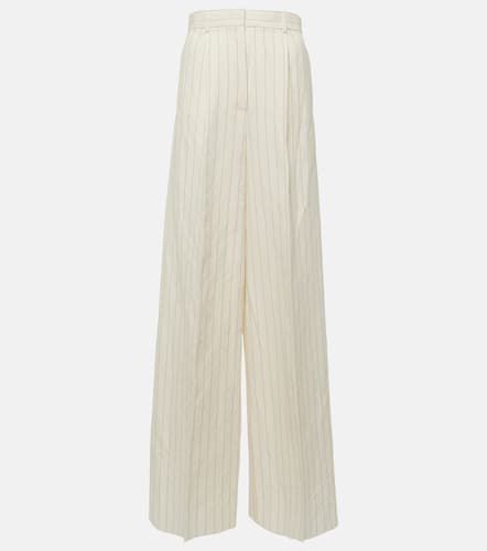 Giuliva pinstripe canvas wide-leg pants - Max Mara - Modalova