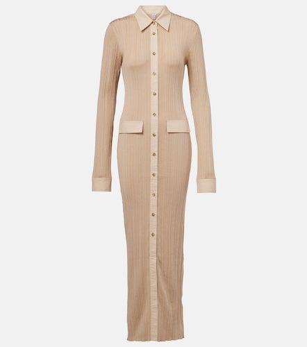 Hemdblusenkleid aus Rippstrick - Toteme - Modalova