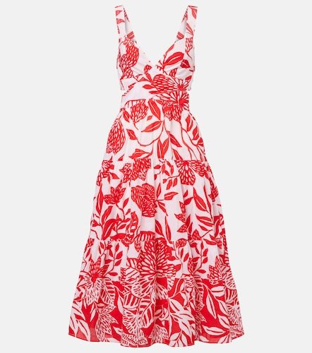 Vestido midi Coco de algodón floral - Poupette St Barth - Modalova