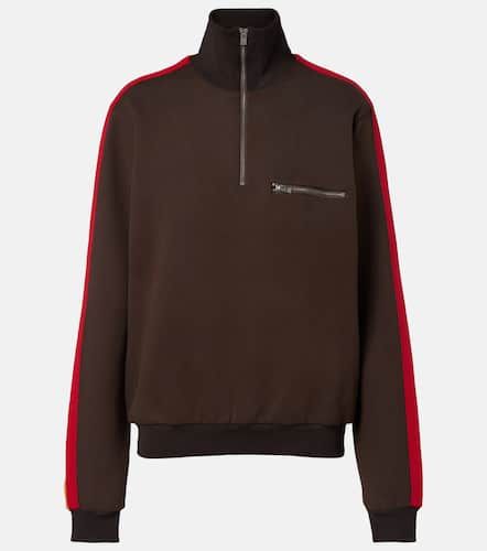 Cotton-blend jersey half-zip sweater - Maison Margiela - Modalova