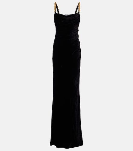 Balmain Abito lungo in jersey - Balmain - Modalova