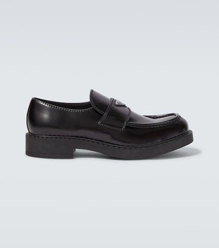 Prada Chocolate leather loafers - Prada - Modalova