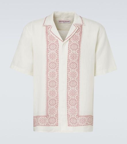 Camisa bowling Maitan de lino estampada - Orlebar Brown - Modalova