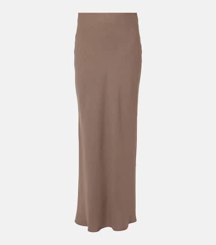 High-rise twill maxi skirt - Brunello Cucinelli - Modalova