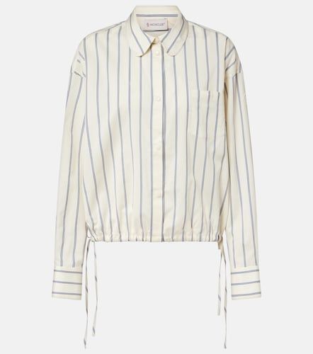 Camisa de algodón y seda a rayas - Moncler - Modalova