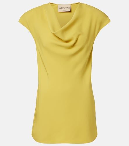 Top de Cady Couture drapeado - Valentino Garavani - Modalova
