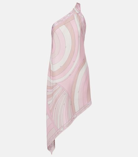 Iride asymmetric silk twill midi dress - Pucci - Modalova