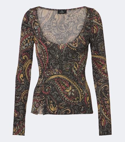 Etro Top acanalado con paisley - Etro - Modalova