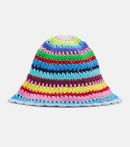 Cappello a secchiello in cotone crochet - Ganni - Modalova