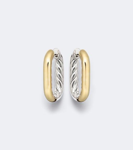 Pendientes de aro DY Madison® de plata de ley y oro de 14 ct - David Yurman - Modalova