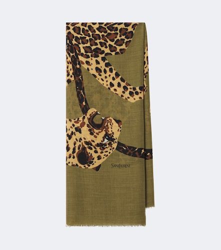 Bedruckter Schal aus Wolle - Saint Laurent - Modalova