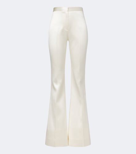 Bridal Daulton wool and silk flared pants - Danielle Frankel - Modalova