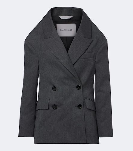 Double-breaster wool blazer - Balenciaga - Modalova