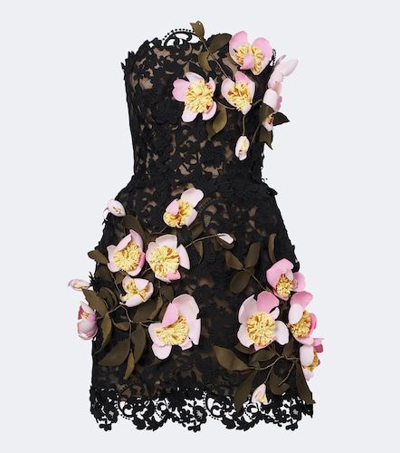 Bustier-Kleid aus Guipure-Spitze - Oscar de la Renta - Modalova