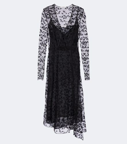 Abito midi in pizzo asimmetrico - Fendi - Modalova