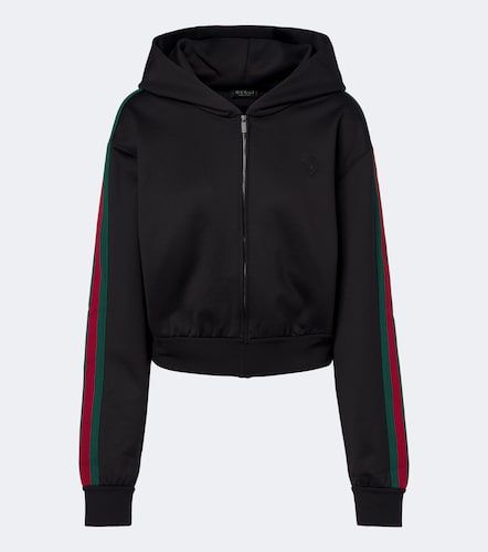 Sudadera con capucha de jersey con Web - Gucci - Modalova