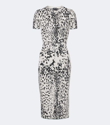 Abito midi in velluto jacquard - Tom Ford - Modalova