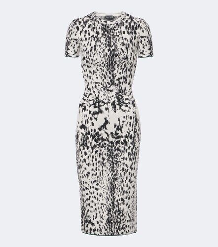 Midikleid aus Jacquard-Samt - Tom Ford - Modalova