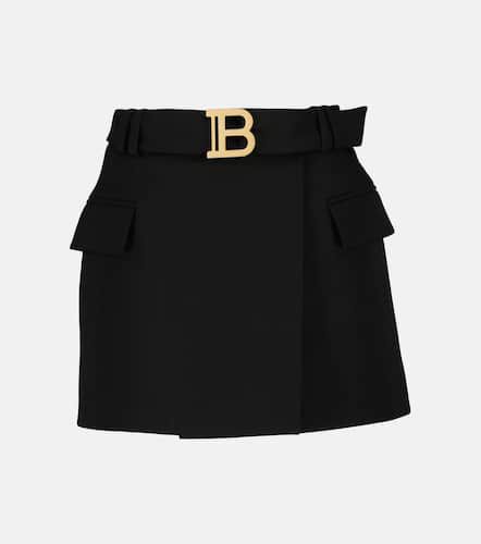 Balmain Low-rise wool miniskirt - Balmain - Modalova