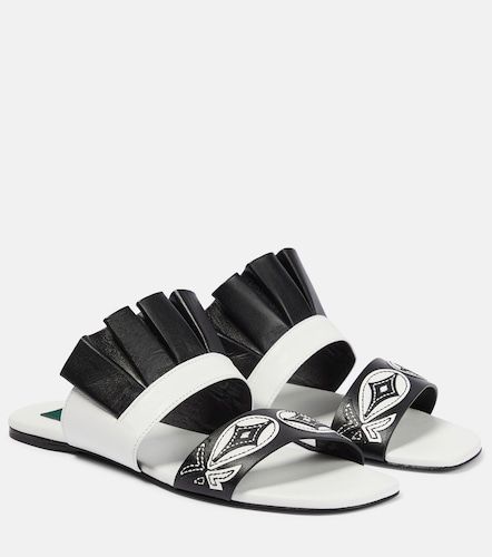 Pucci Sandalias de piel bordadas - Pucci - Modalova