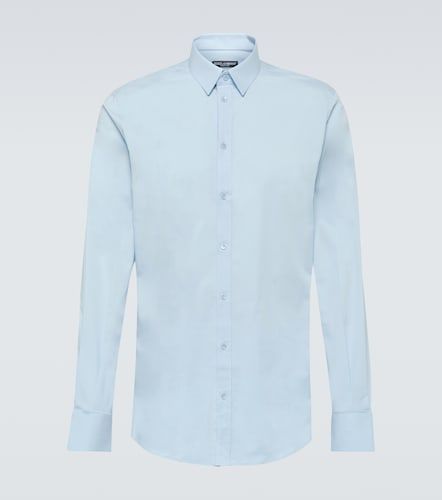 Camicia Oxford in popeline di misto cotone - Dolce&Gabbana - Modalova