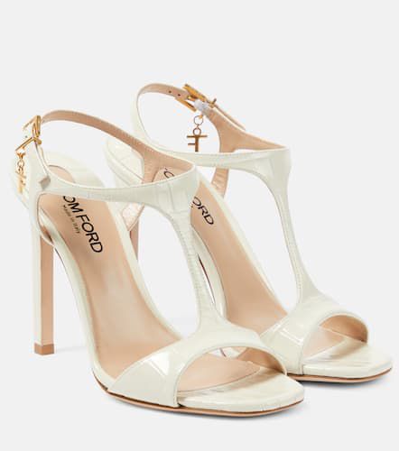 Angelina croc-effect leather sandals - Tom Ford - Modalova