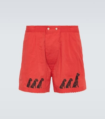 Bode Boxer Monday imprimé en coton - Bode - Modalova