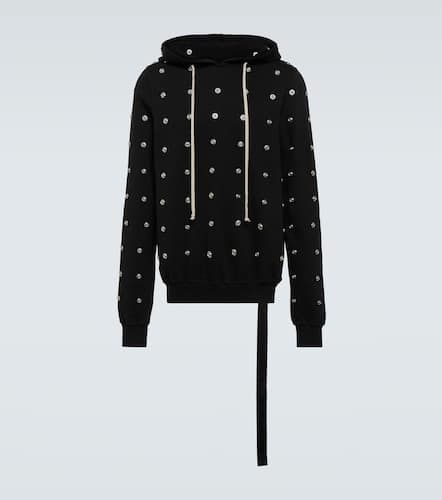 Granbury studded cotton jersey hoodie - DRKSHDW by Rick Owens - Modalova