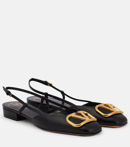 VLogo leather slingback flats - Valentino Garavani - Modalova