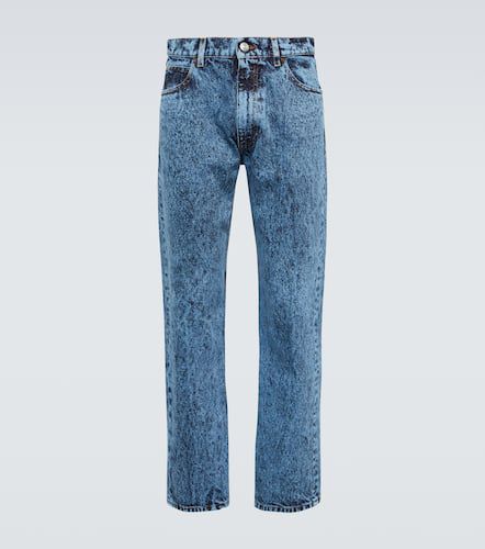 Jeans anchos con ribetes de piel - Marni - Modalova
