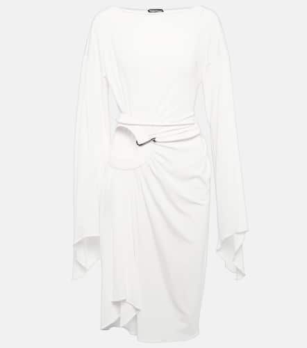 Belted cutout jersey minidress - Tom Ford - Modalova