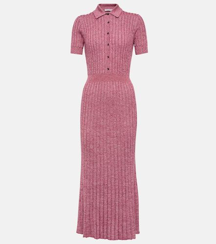 Pleated cashmere and silk midi dress - Gabriela Hearst - Modalova