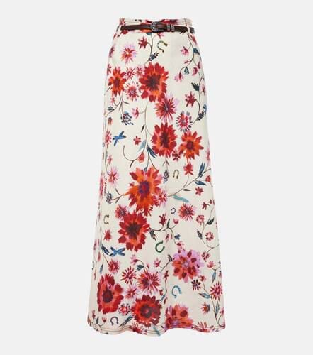 Floral Ease linen midi skirt - Dorothee Schumacher - Modalova